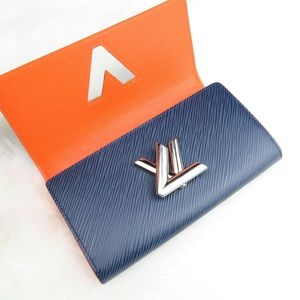 Louis Vuitton Blue Epi Twist Wallet